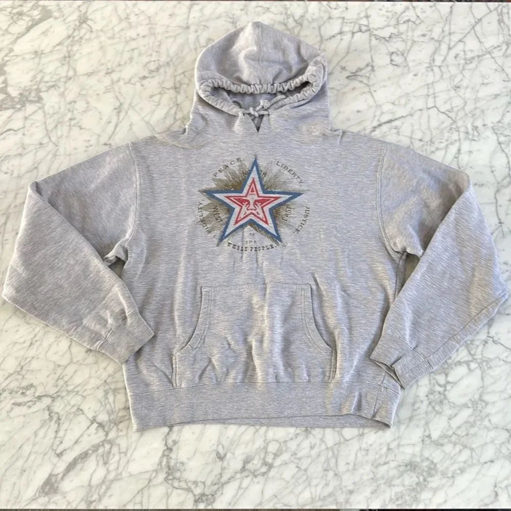 Vintage Obey Hoodie Worldwide Independent Trading Hooded Sweatshirt Mens Small